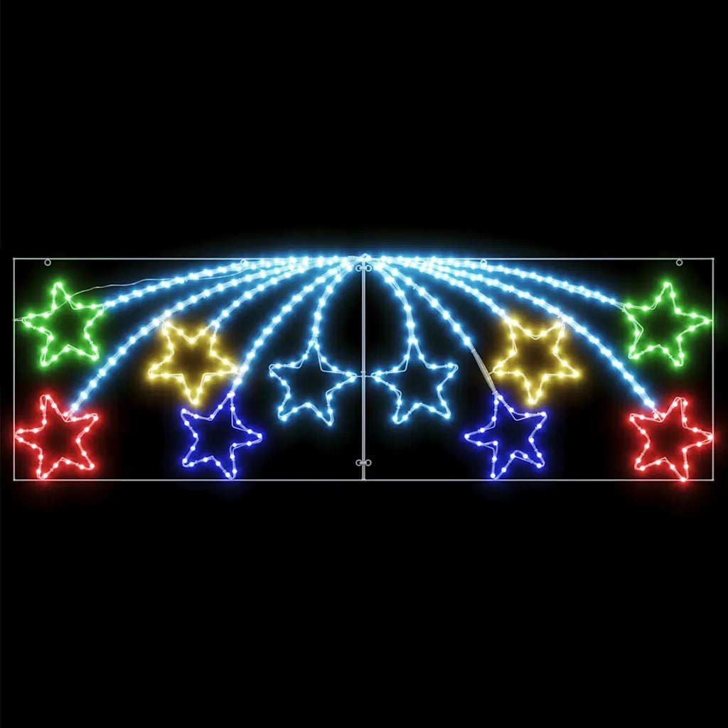 Stella di Natale con 432 LED Multicolore 182 x 58 cm PVC CFW8704443