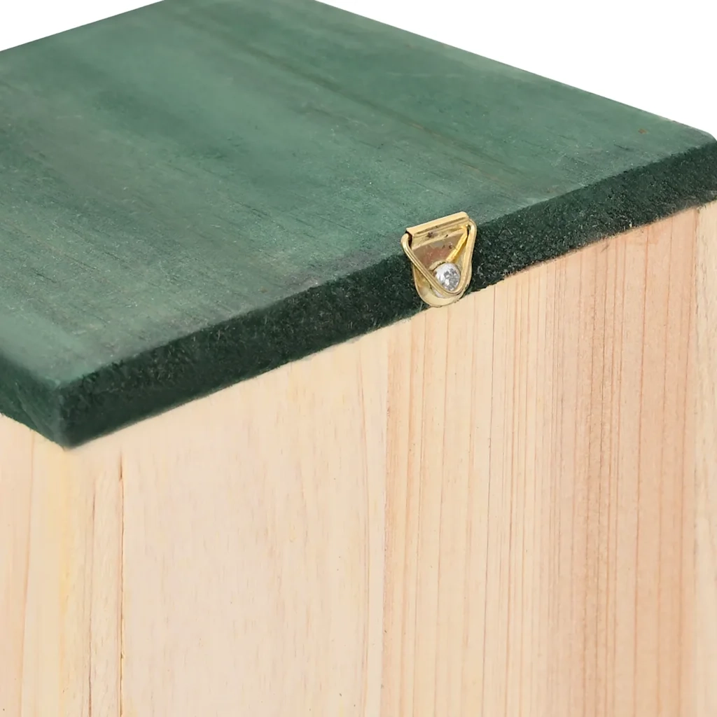 Casette per Uccelli 10 pz in Legno Massello di Abete 12x12x22cm CFW2612038