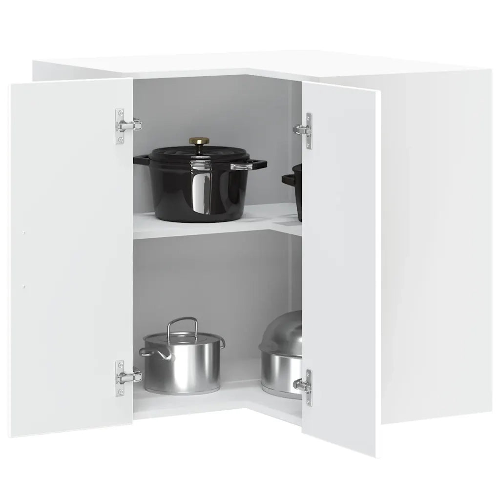 Pensile da Cucina | Mobile da Cucina ad Angolo Porto Bianco in Legno Multistrato