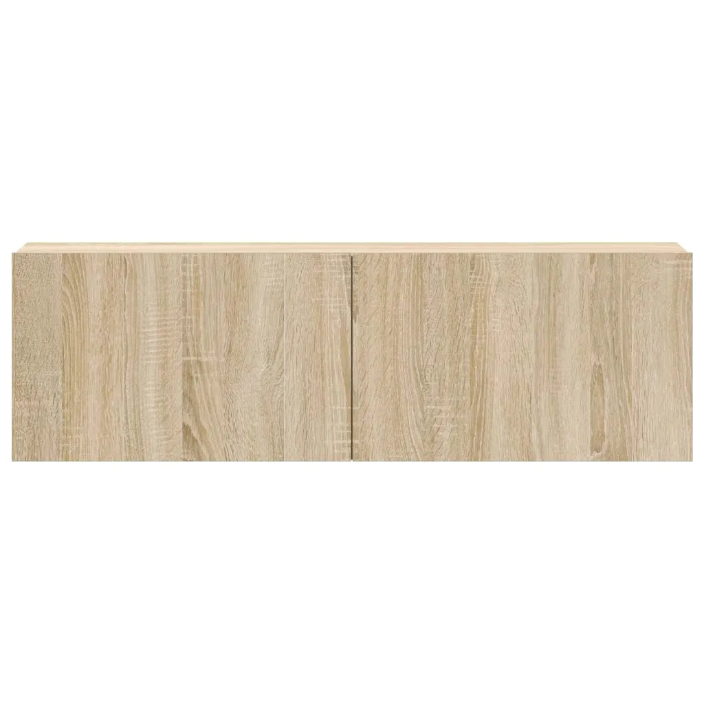 Set di Mobili Porta TV 3 pz Rovere Sonoma in Legno Multistrato
