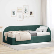 Struttura Letto Angolare con Materasso 2 pcs Verde Velluto 3394176
