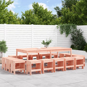 Set da Pranzo per Giardino 17 pz in Legno Massello di Douglas 3157732