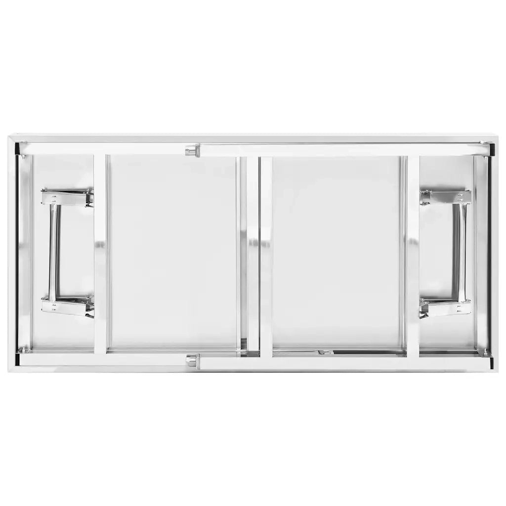 Tavolo Lavoro Cucina con Ripiano 120x60x115 cm Acciaio Inox 3155991