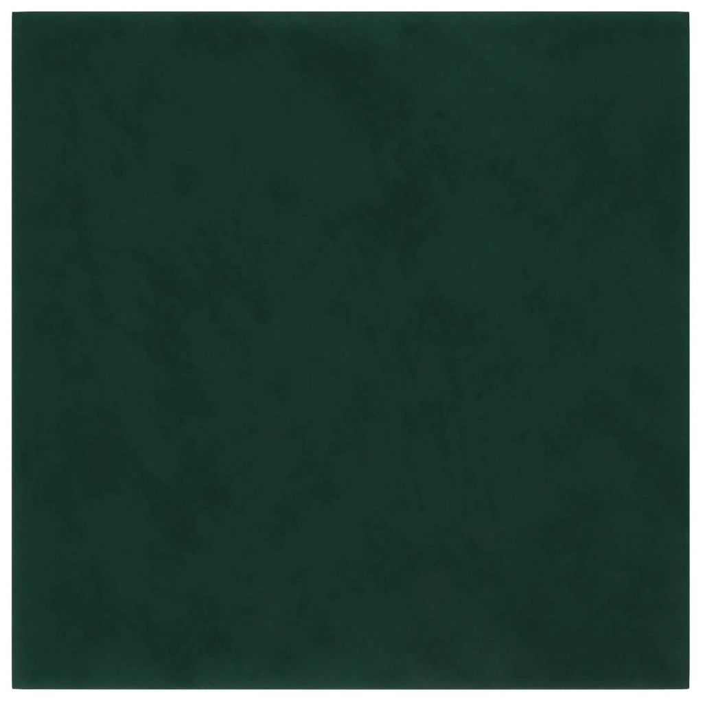 Testiera | Testata da Parete 12 pcs Verde Scuro Velluto