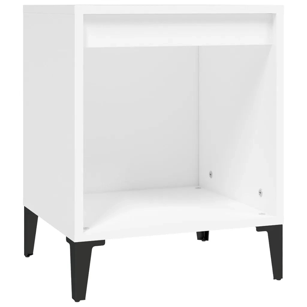 Set di 2 Comodini | Armadio da Notte | Mobiletto da notte in Bianco 40x35x50 cm