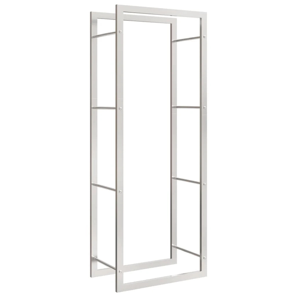 Portalegna 50 x 28 x 132 cm acciaio inox argento 02_0043715