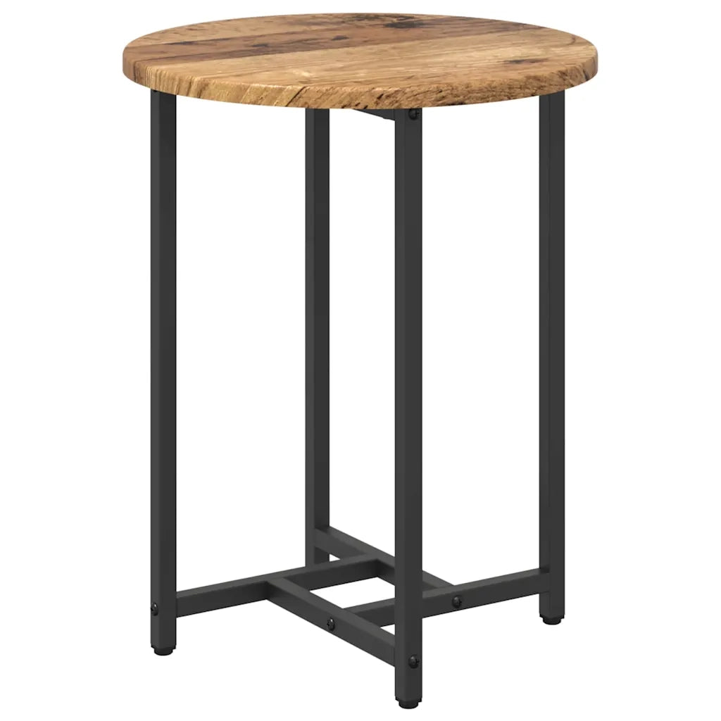 Set tavolini 2 pz | Tavolo laterale Legno Antico e Nero