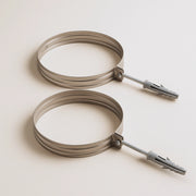 Collare nervato acciaio inox Ø 300 mm fissaggio canna fumaria confezione 2 pezzi