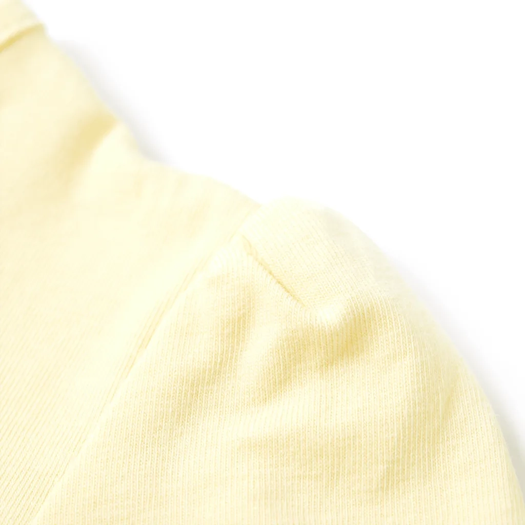 Maglietta da Bambina Giallo Tenue 116