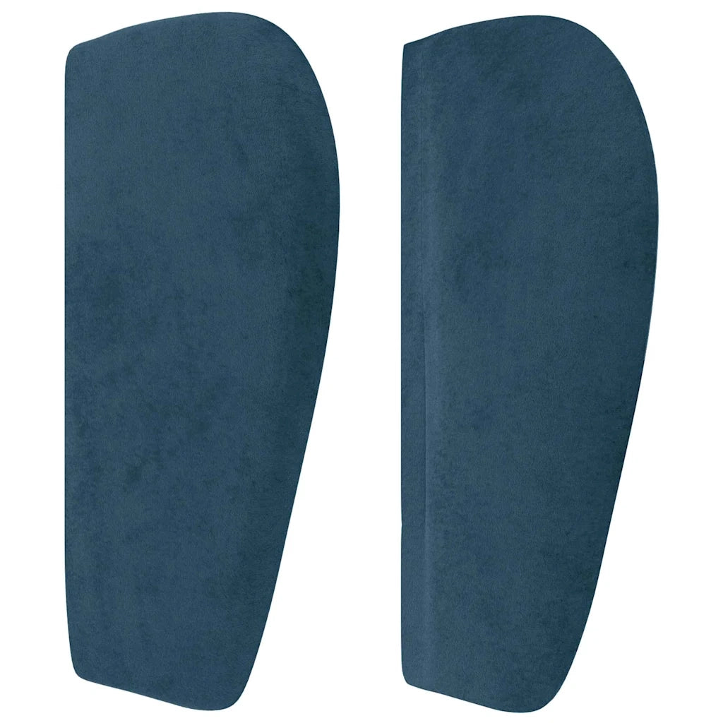 Testiera ad Orecchio Blu Scuro 147x23x78/88 cm in Velluto 3117336