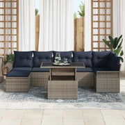 Set Divano da Giardino 8 pcs Grigio Rattan in Polipropilene 3357068