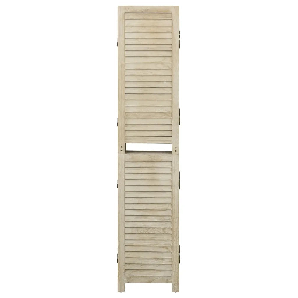 Divisorio a 6 Pannelli-Set di 6 pannelli Paravento 210 x 165 cm Legno Massello di Paulownia