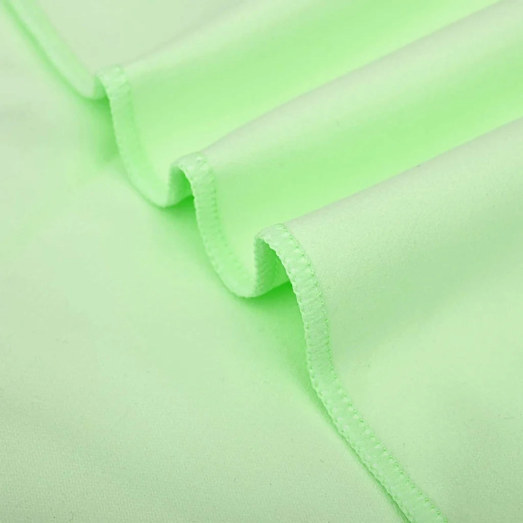 Set di Asciugamani Sportivi 2 pcs Verde Tessuto 42011496