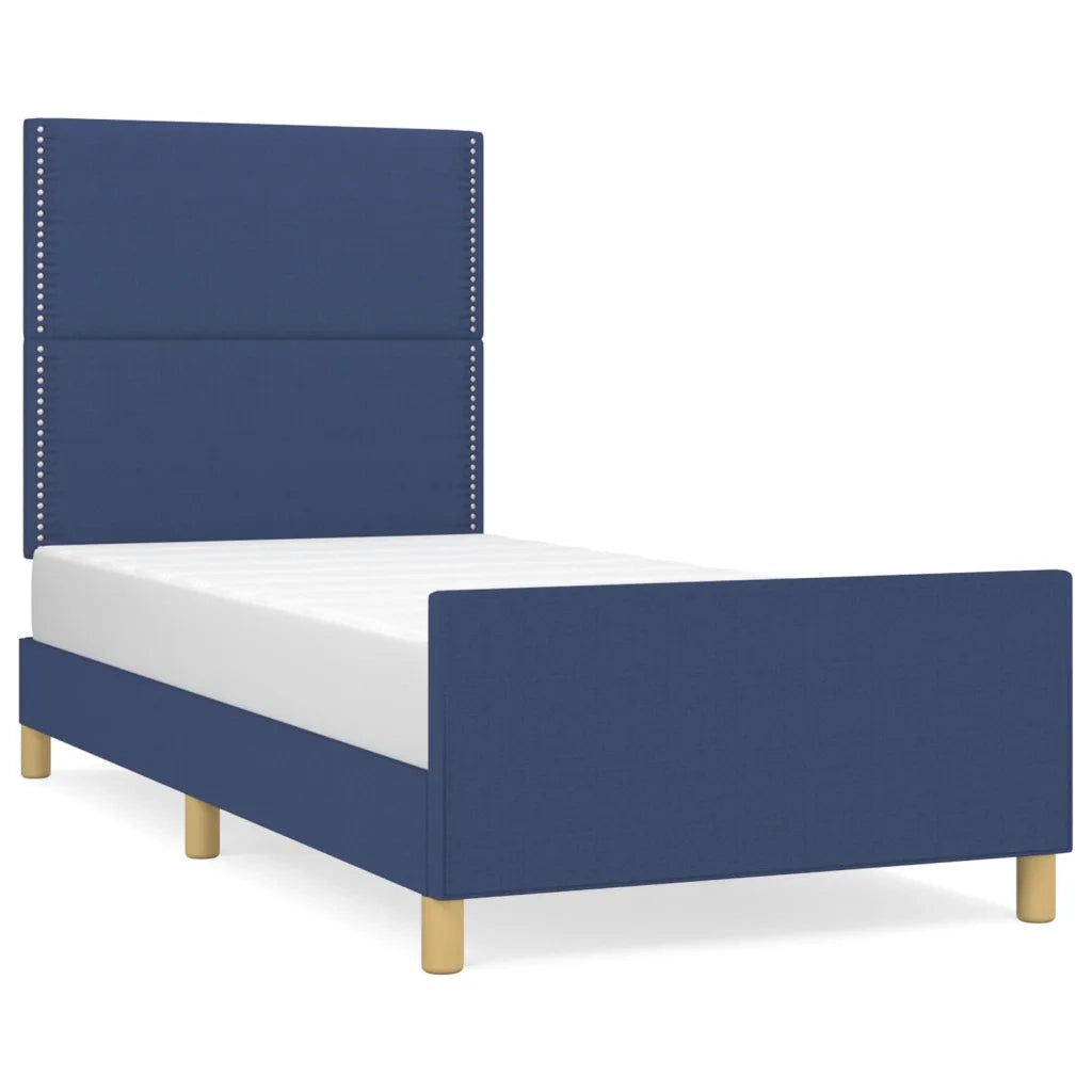 Giroletto senza Materasso Blu 100x200 cm in Tessuto 3124958