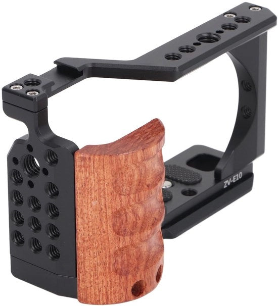 Camerakoo per ZV E10 - Lega di alluminio - Compatta e leggera - Manico anodizzato - Ideale per videomaker - Accessorio perfetto per fotocamera
