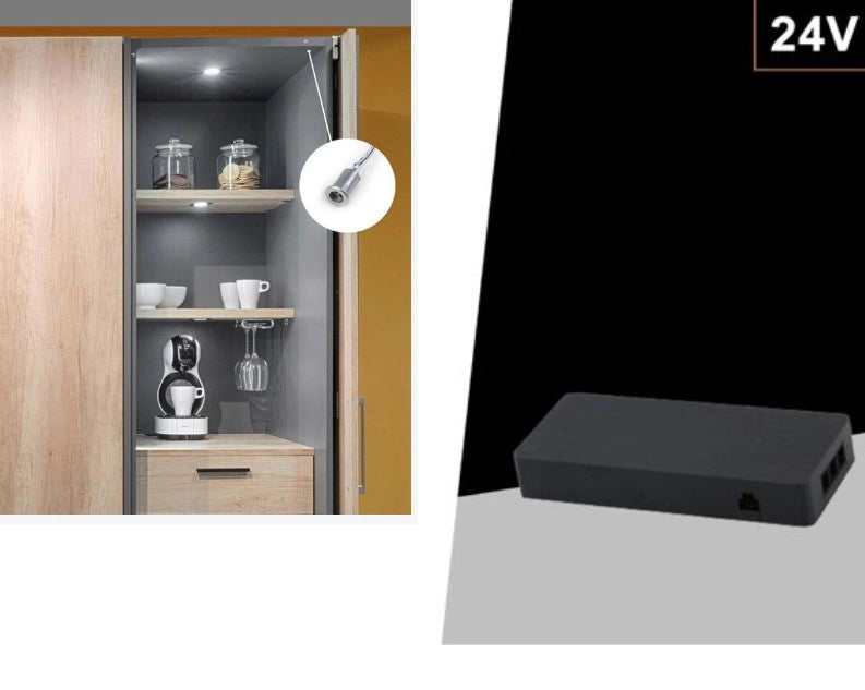 Alimentatore Trasformatore 24V 36W per Strisce LED per Sensori di Movimento Mobili Armadi