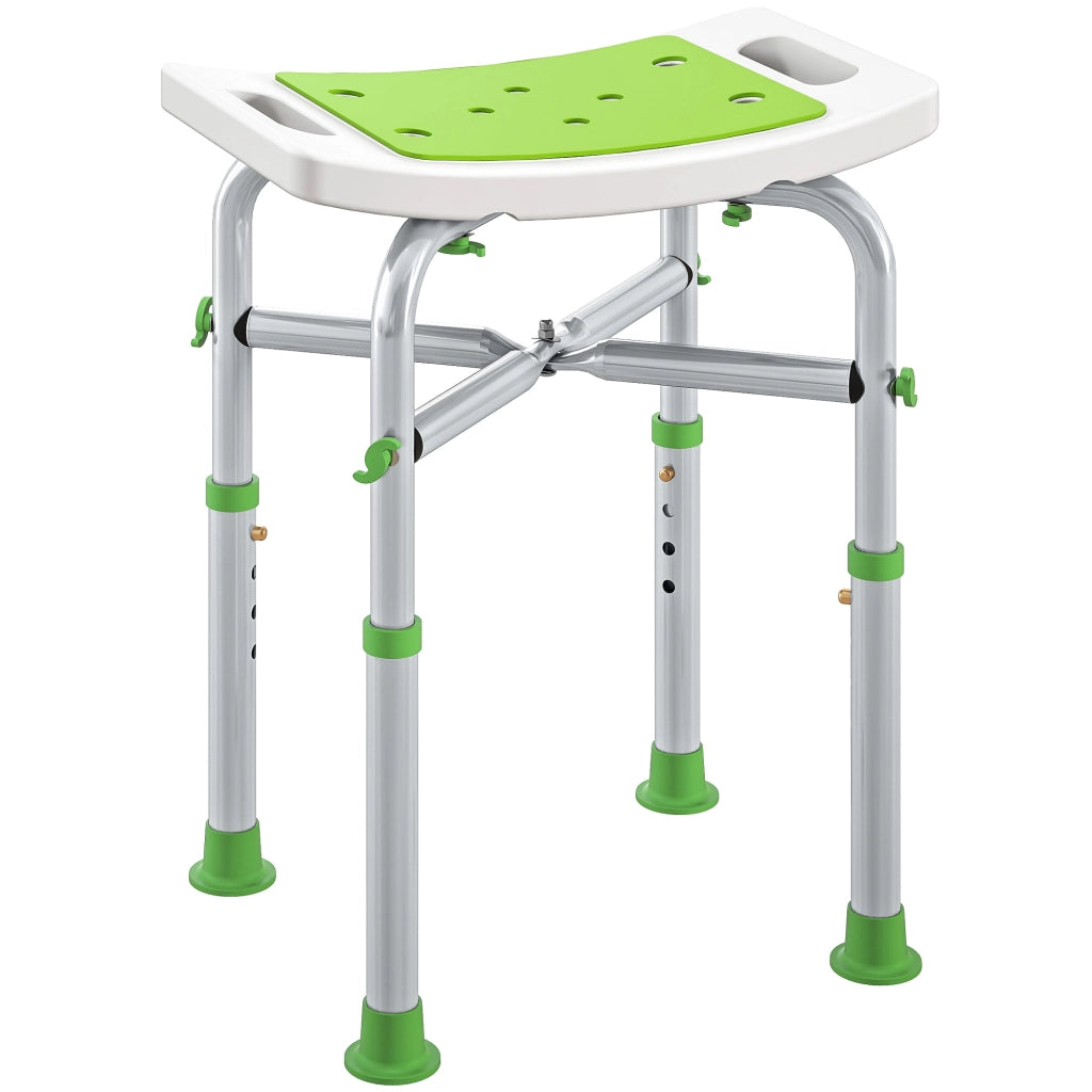 Sgabello da doccia regolabile imbottito ¨C Minimal ¨C verde 30x30x45 cm
