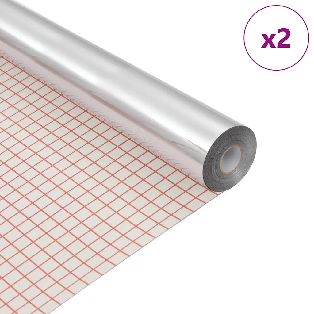 Pellicola Specchiante Autoadesiva 45 x 150 cm 2 pz Argento PET 3394630