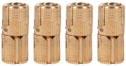 Set di Cardini Nascosti da 4 - Cardini di Cassetta - Autoportante - Capacità di Carico fino a 8kg - Materiale in Ottone - Cardine di Cassetta