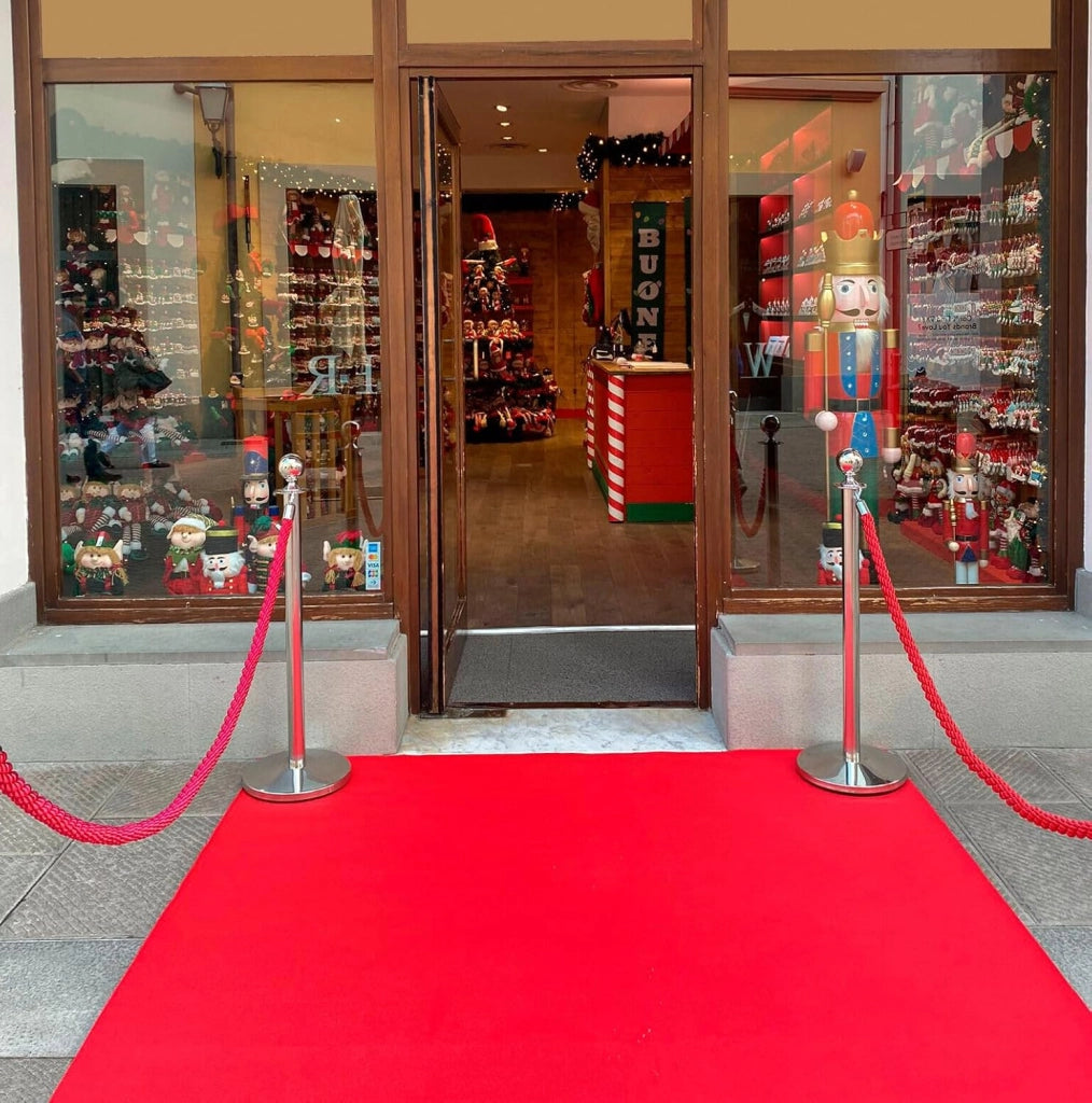 Passatoia Moquette Rossa 100x800 Cm Antiscivolo Cerimonia Evento Fiera Corridoio Negozio Marciapiede