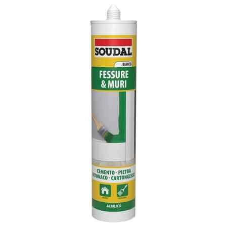 SILICONE ACRILICO SOUDAL 300 ml - Bianco - SOUDAL