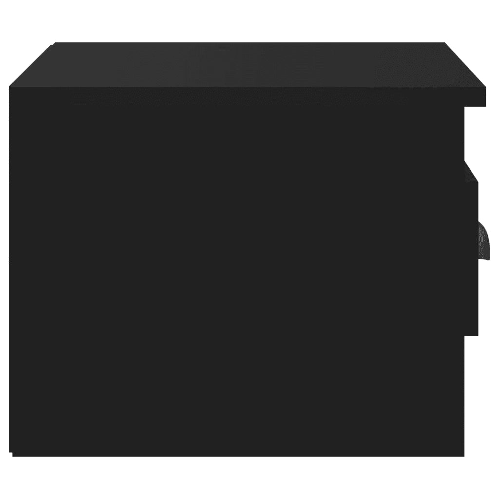 Comodino a Parete Nero 41,5x36x28 cm 816378