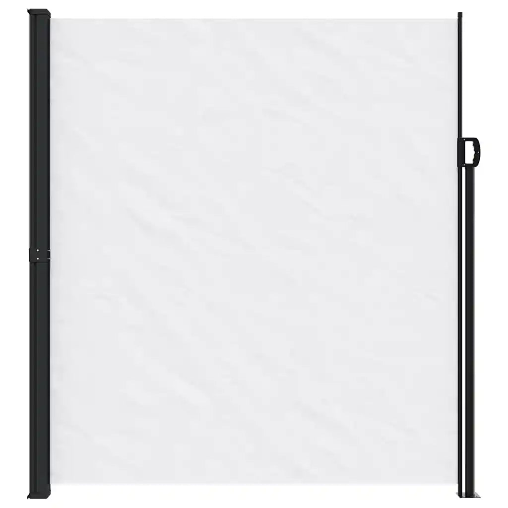 Tenda da Sole Laterale Retrattile-Tenda parasole per balcone per giardino Bianco 220x500 cm