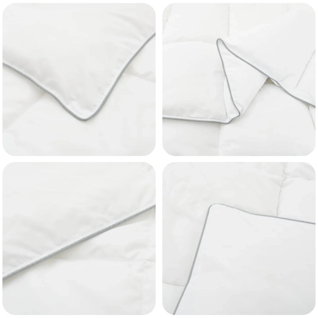 Piumone Bianco 155 x 200 cm Fibra di bambù 42041938