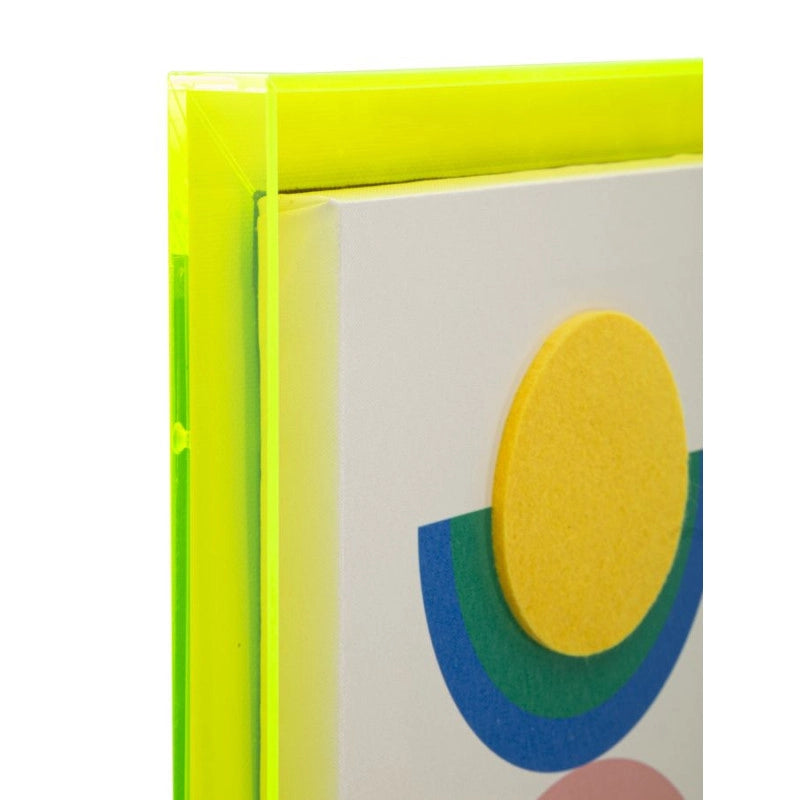 Stampa Su Tela Pop Art Con Cornice -b- cm 50x3,3x70