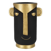 Vaso Decorativo Viso 22, Nero, Poliresina, 30x23,5x40 cm