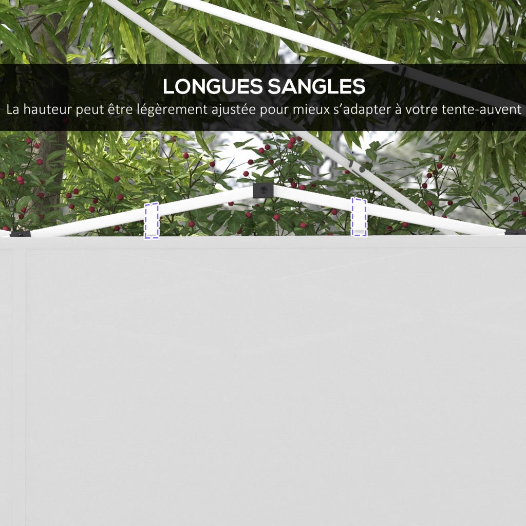 Pannelli laterali per gazebo 3x3m o 3x6m ¨C Xylo ¨C Set 2 pezzi bianco