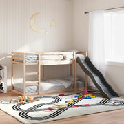 Letto a Castello Scivolo e Scala 80x200 cm Legno Massello Pino 3284239