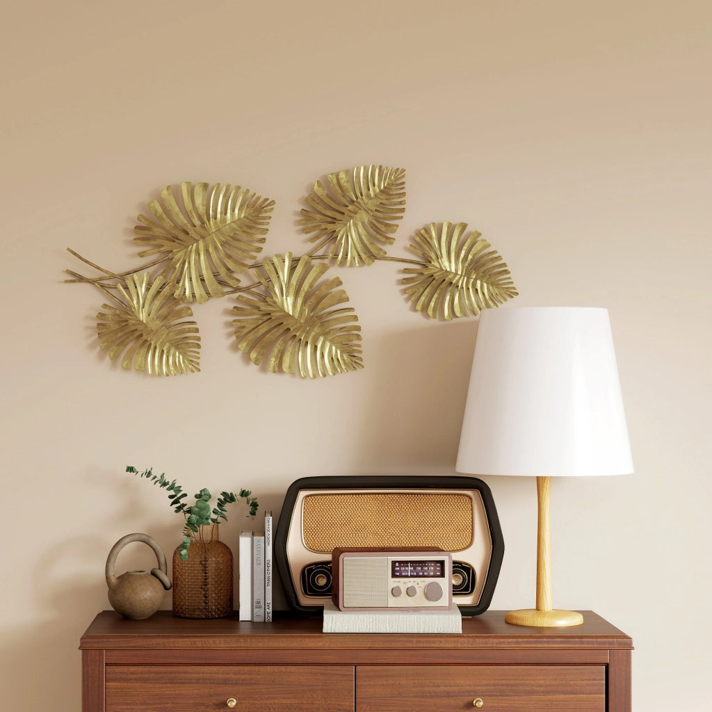 Decorazione Parete Foglia Oro ¨C Zephmum ¨C 50x30 cm