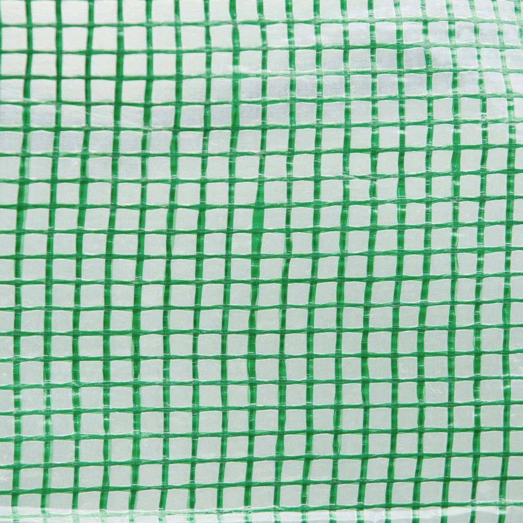Telo di ricambio per serra a tunnel da giardino 9 m2, dimensioni 3L x 3W x 2H m, PE anti-UV impermeabile, 6 finestre + porta avvolgibile con