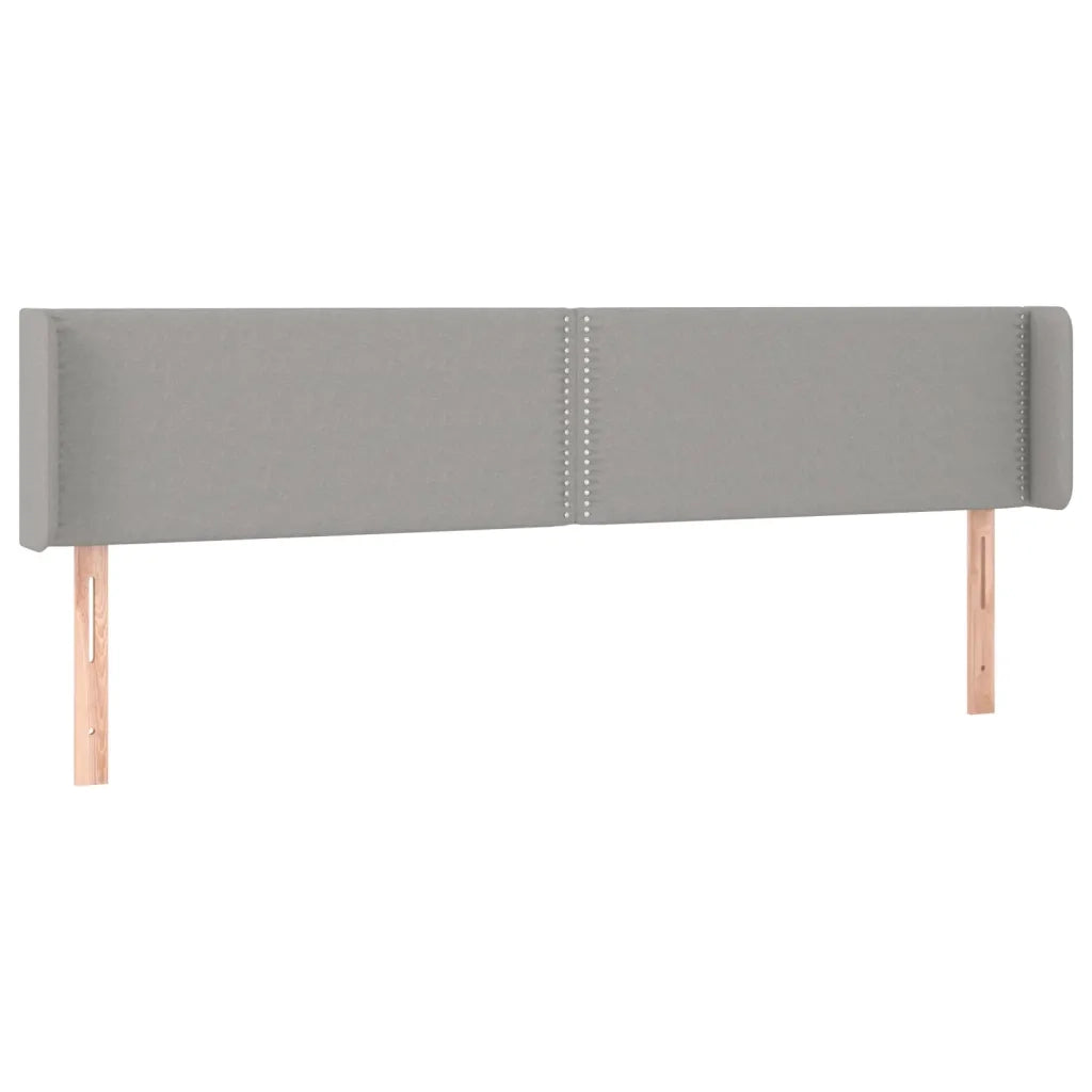 Testiera a LED-Testata con LED Grigio Chiaro 183x16x78/88 cm in Tessuto 247504