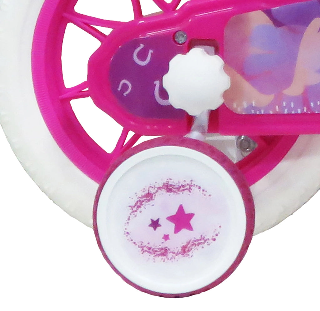 Bicicletta per Bambine 12" My Little Pony Freno Caliper e Stabilizzatori in Acciaio Hi-Ten Rosa