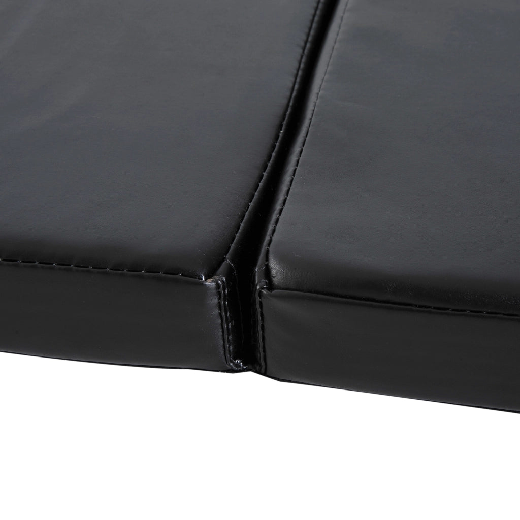 Tappetino Ginnastica Pieghevole 180x60x5 cm Antiscivolo Materassino Fitness Nero