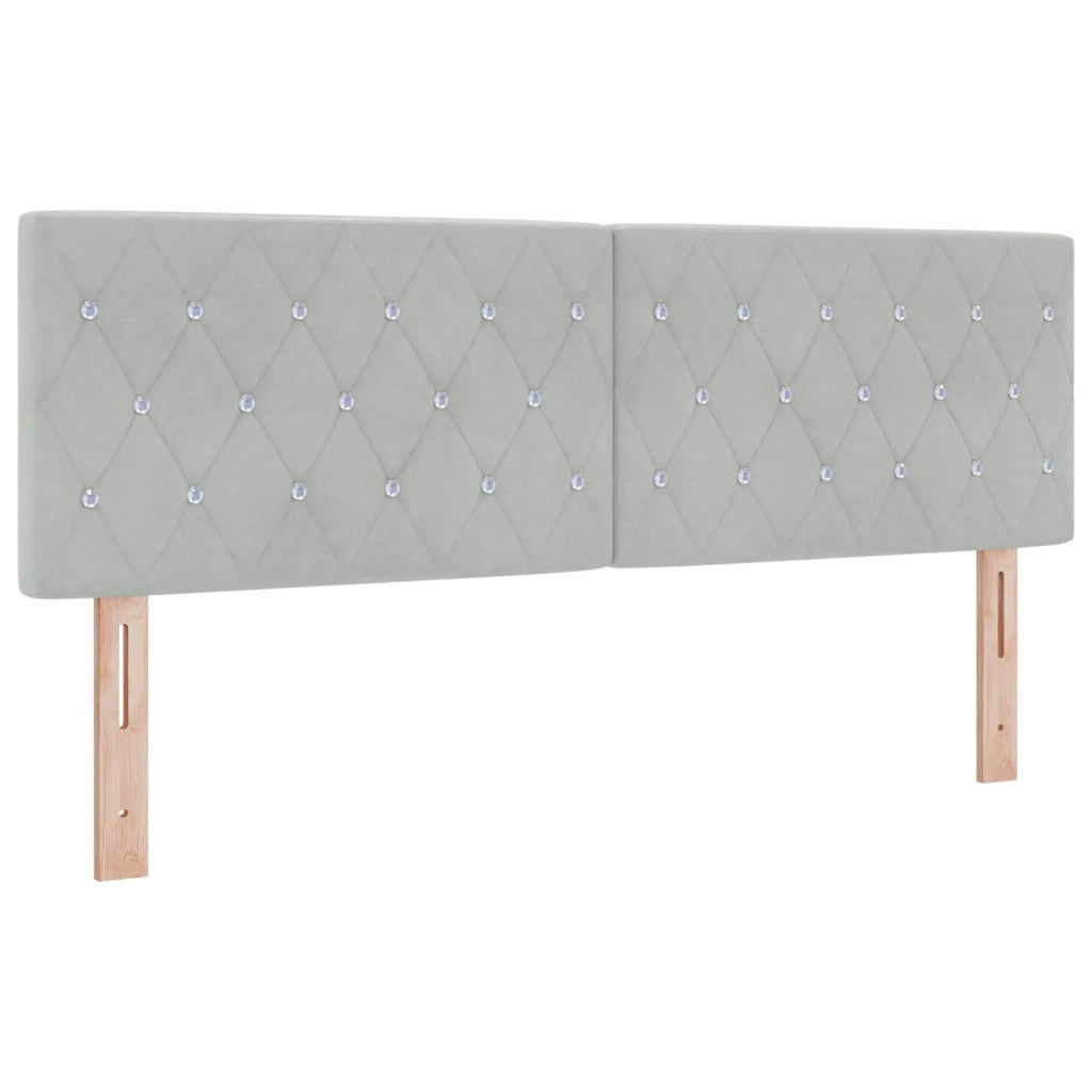Letto box spring con materasso Grigio Chiaro 140 x 200 cm 3453149