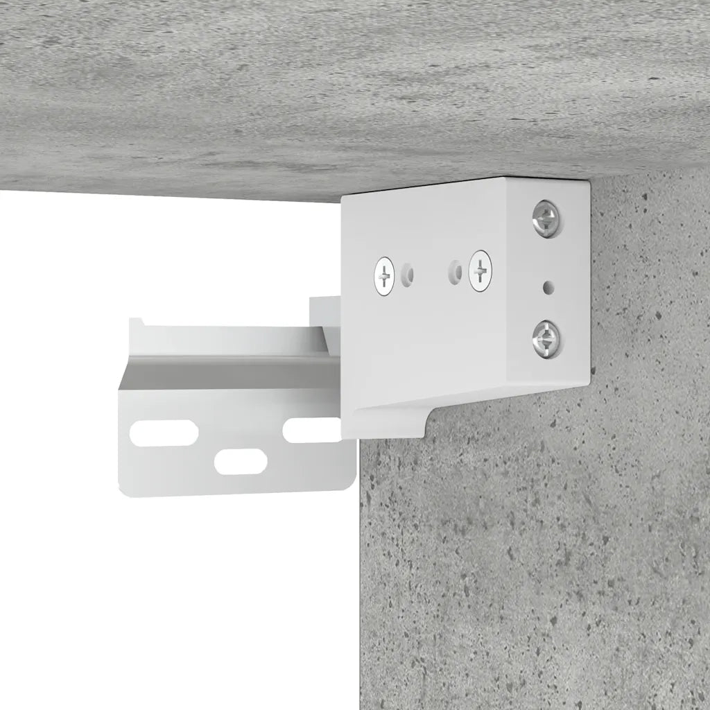 Set di Mobili Porta TV 3 pz Grigio Cemento in Legno Multistrato 3079076