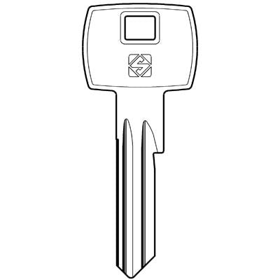 CHIAVE PIATTA CORBIN CB86 SILCA - OTTONE NICHELATO- 10 pezzi