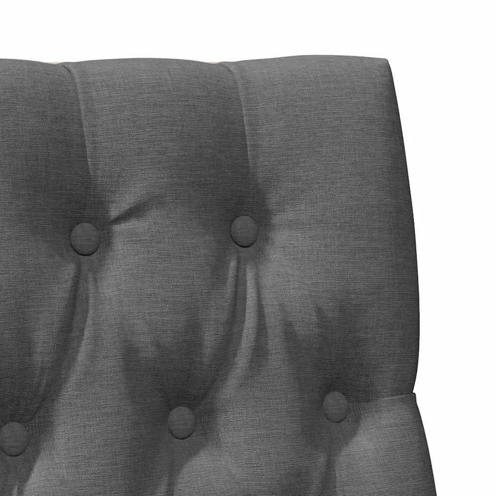 Testiera | Testata imbottita Grigio scuro 90 cm Pino massello