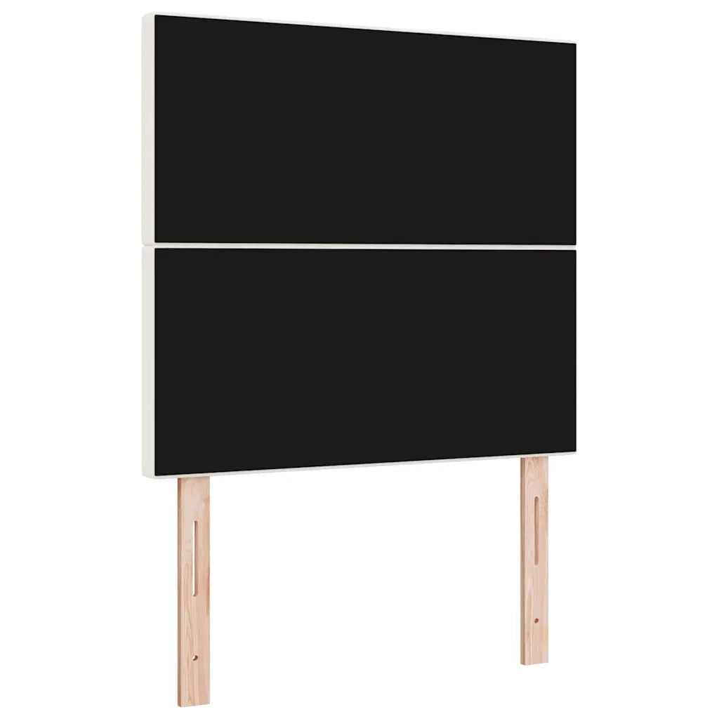 Testiera | Testata LED con strisce LED Crema 100 cm Tessuto in Cords