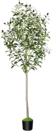 Decorazione interiore con pianta artificiale di ulivo 150 cm in vaso - Ideale per la camera da letto - Pianta finta duratura - Regalo di benvenuto.