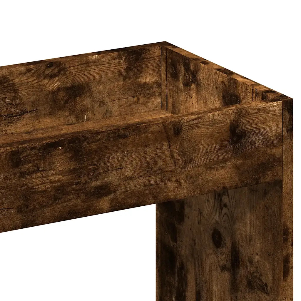 Credenza-Buffet-Armadio da cucina Rovere Fumo 92x33x140 cm in Legno Multistrato