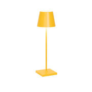 Zafferano - Lampada a led da tavolo Poldina Pro Ocra ricaricabile e dimmerabile - 2.2W 2200-2700-3000K