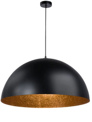 Lampada a sospensione Sfera nera rame Ø50 E27 Sigma