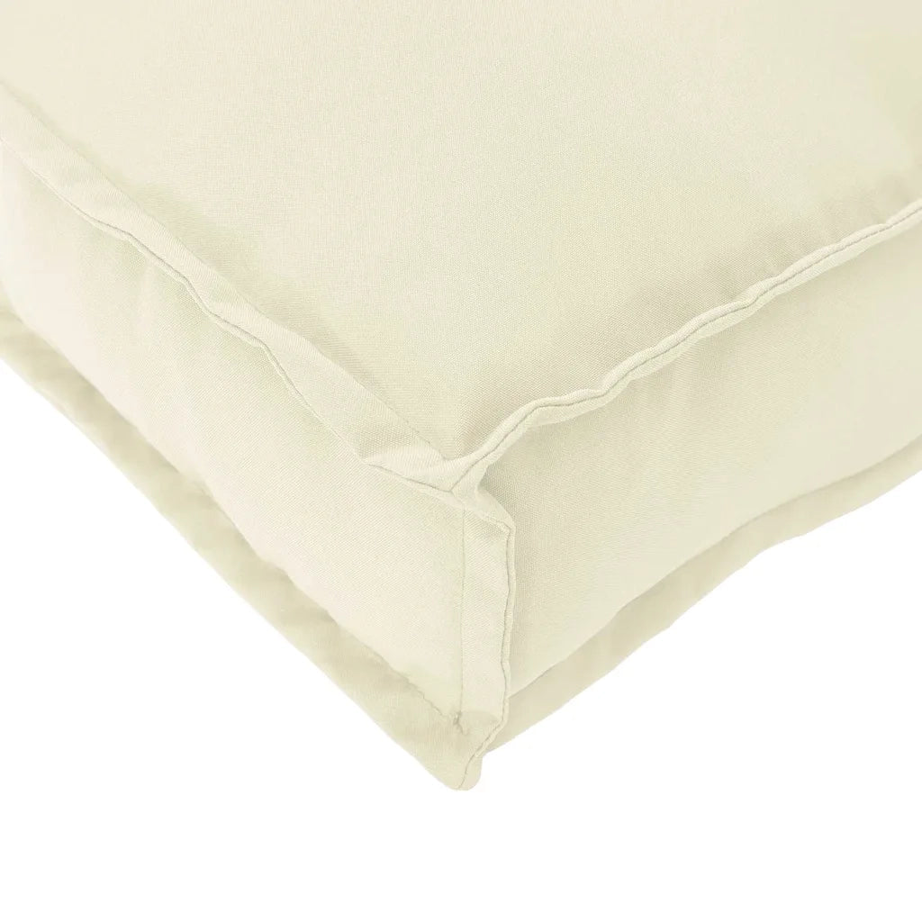Cuscino per pallet Crema 180 x 40 x 8 cm Tessuto Oxford 42001670