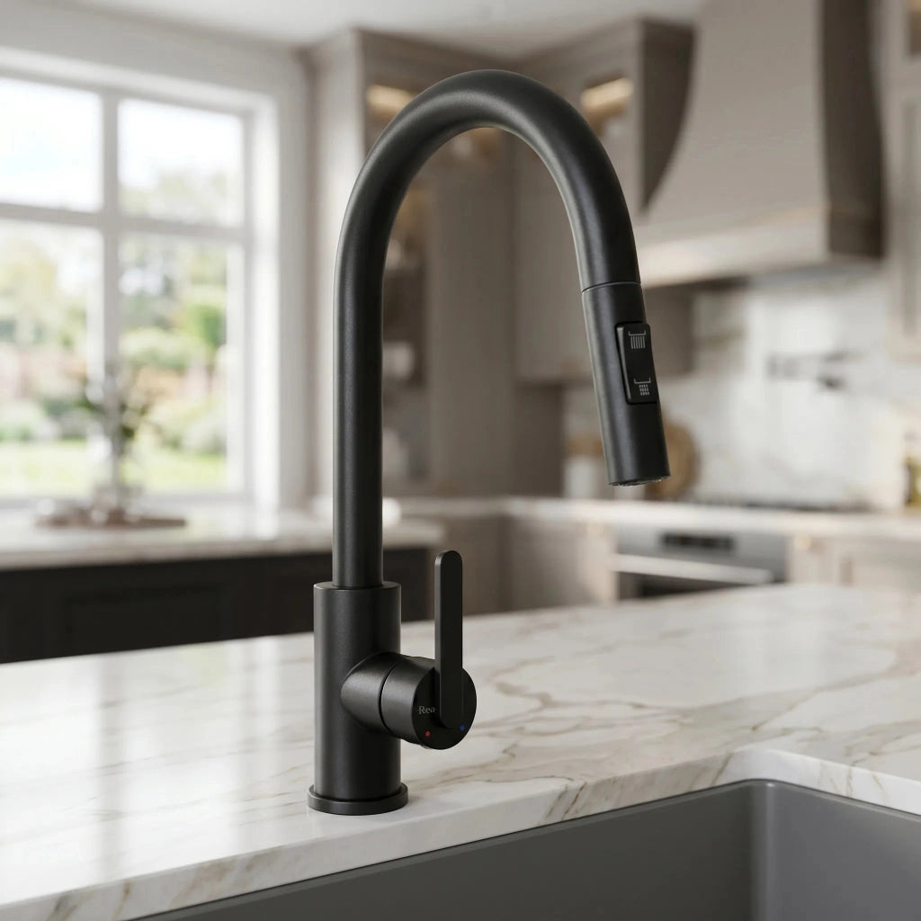 Rubinetto Da Cucina Rea Ontario Black