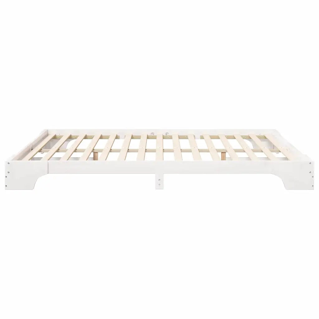 Struttura del letto-Giroletto-Rete del Letto Bianco 180 x 220 cm Pino massello 321023