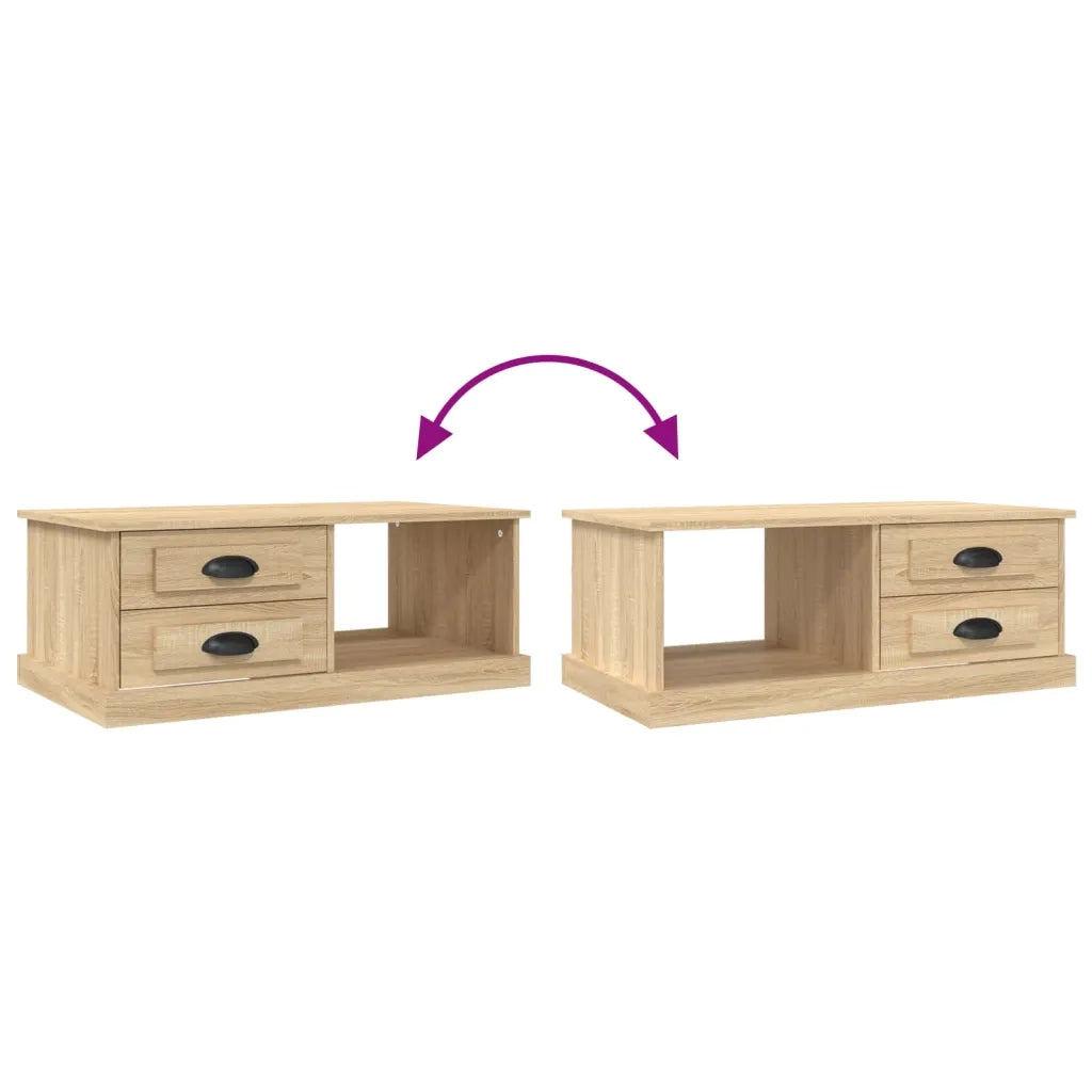 Tavolino da Salotto Rovere Sonoma 90x50x35 cm Legno Multistrato 816243